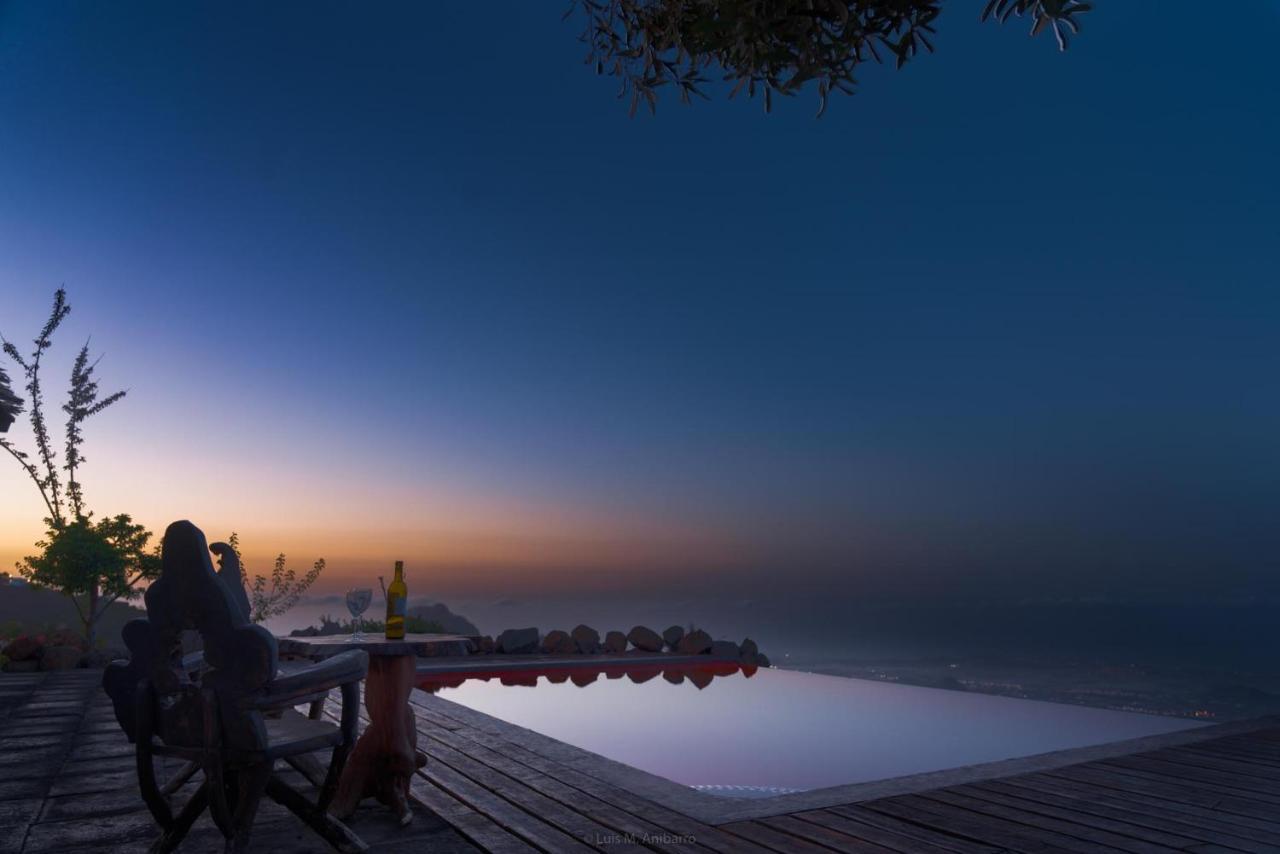 Historic Canarian House, Private Heated Infinity Pool, Bbq, Wifi + Panoramic Ocean Views أرونا المظهر الخارجي الصورة