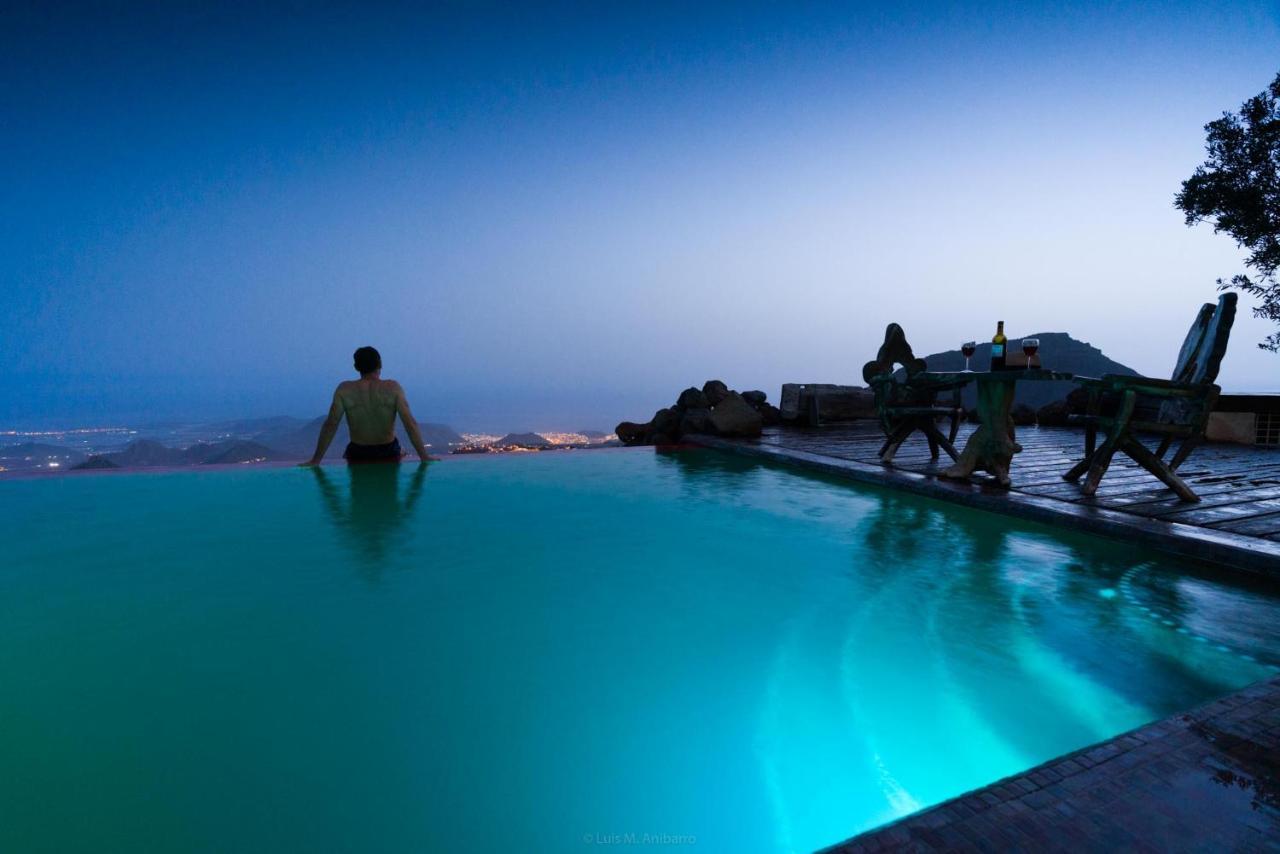 Historic Canarian House, Private Heated Infinity Pool, Bbq, Wifi + Panoramic Ocean Views أرونا المظهر الخارجي الصورة